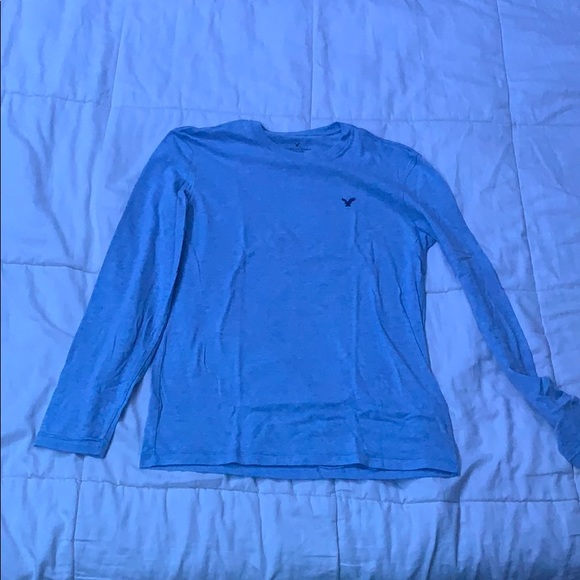 Light Blue American Eagle Long sleeve tee size XS - Picture 1 of 2